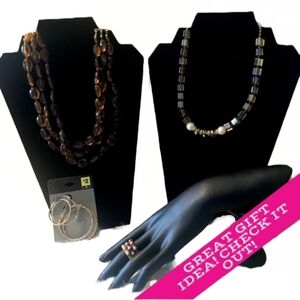 BUNDLE OF BROWN TONE COSTUME JEWELRY NWT